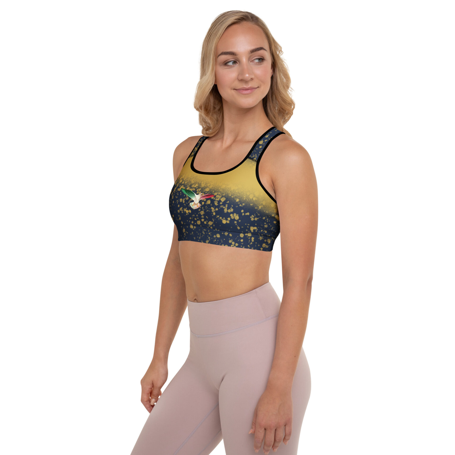 Designed Padded Sports Bra - Image 2