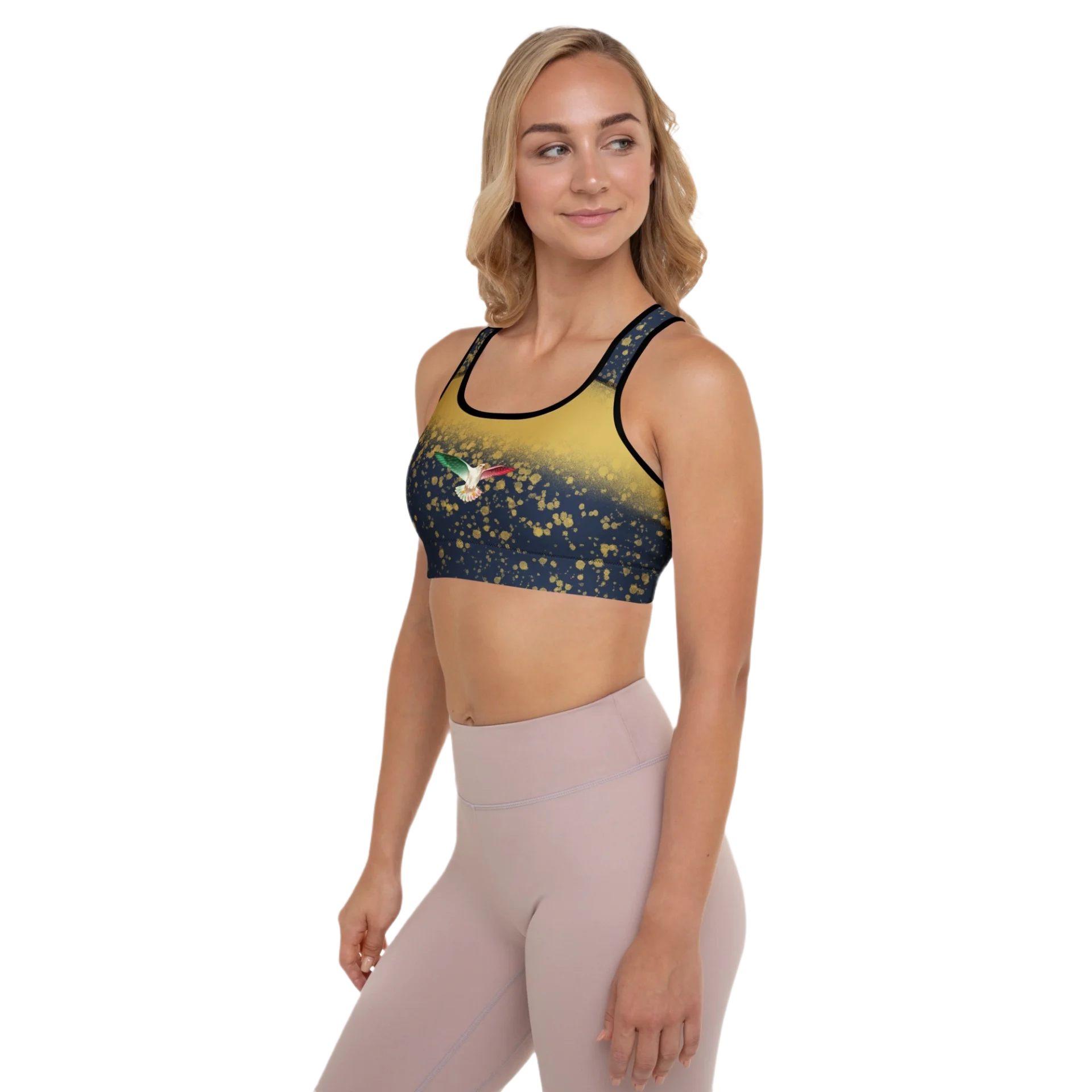 Designed Padded Sports Bra - Image 3