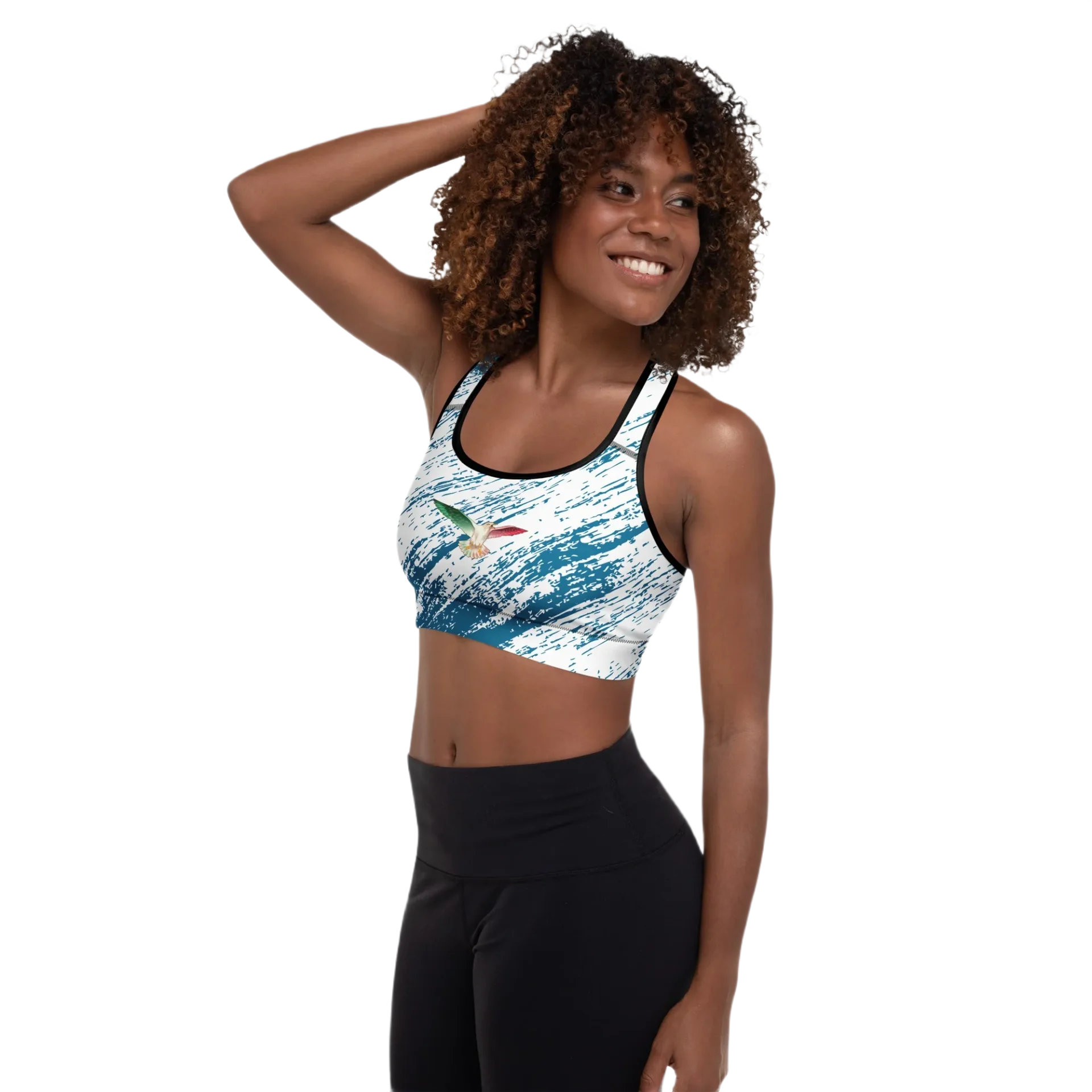 Designed Padded Sports Bra - Image 3
