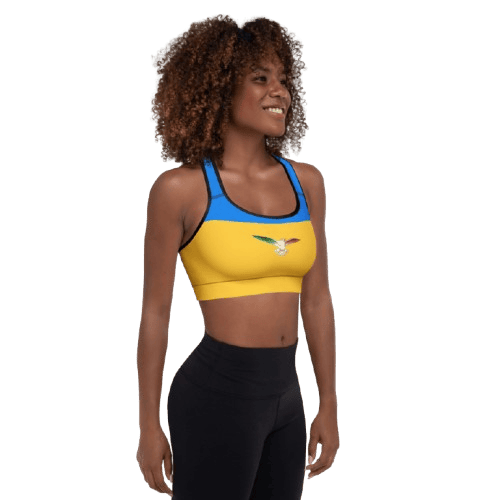 Designed Padded Sports Bra - Image 2
