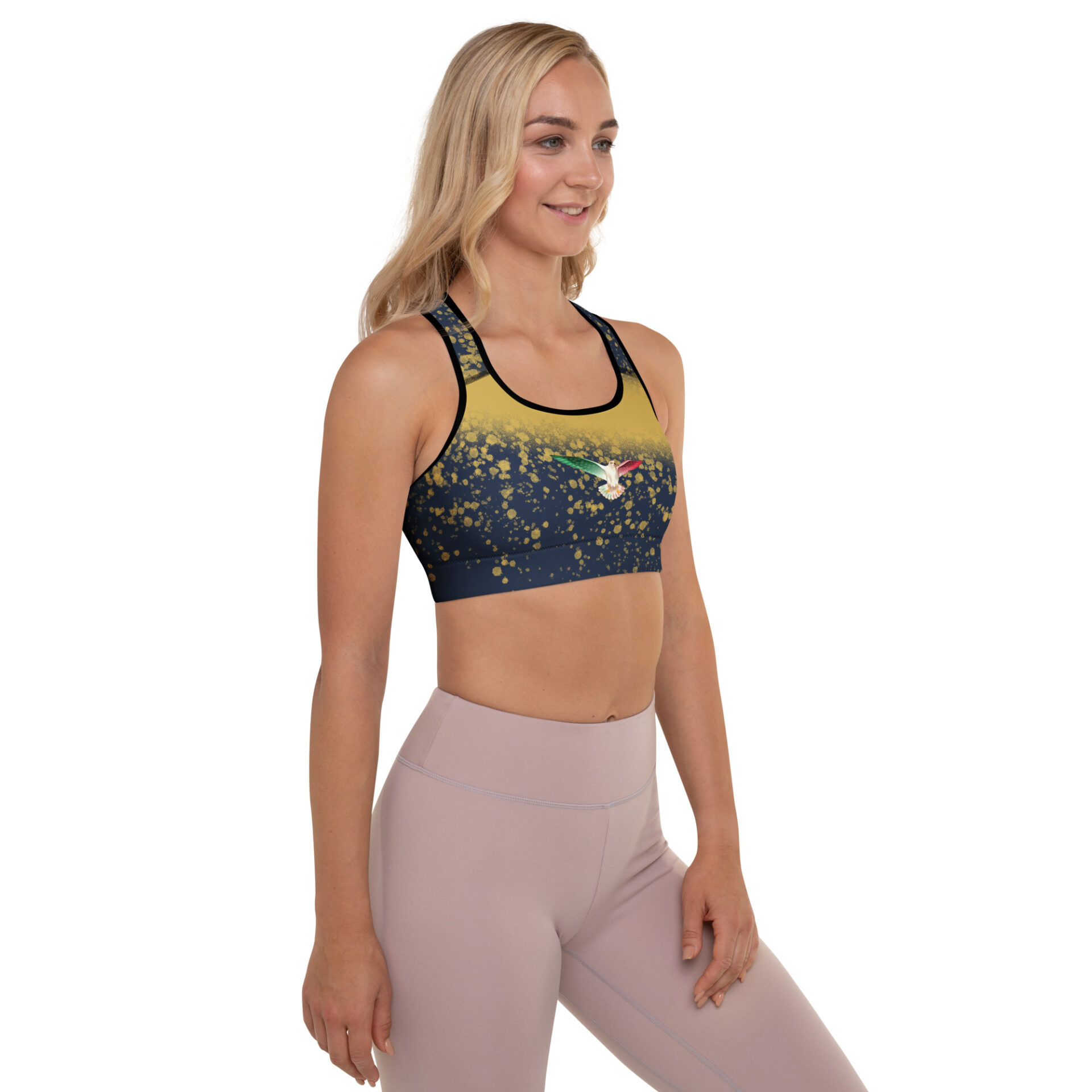 Designed Padded Sports Bra - Image 3