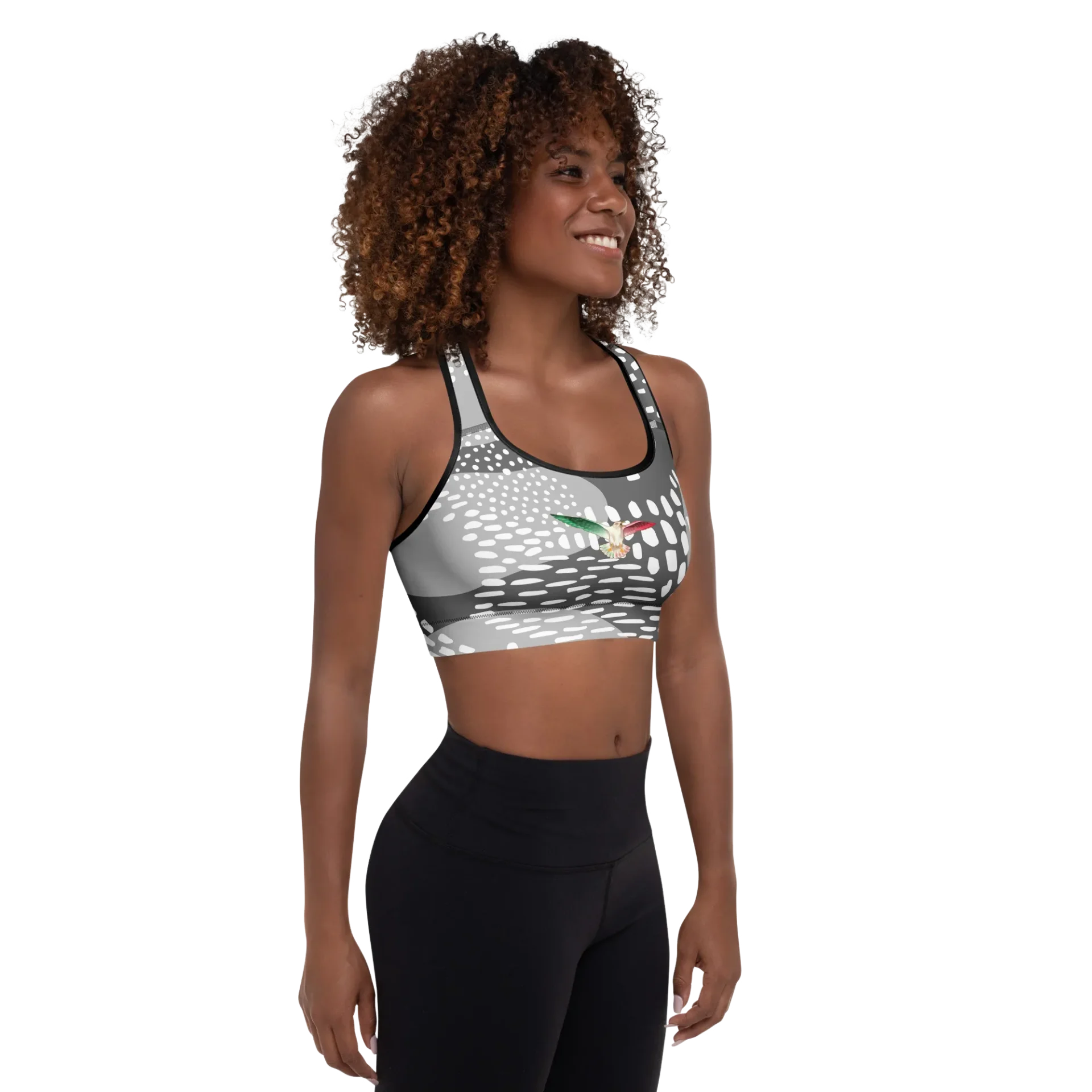 Designed Padded Sports Bra - Image 4