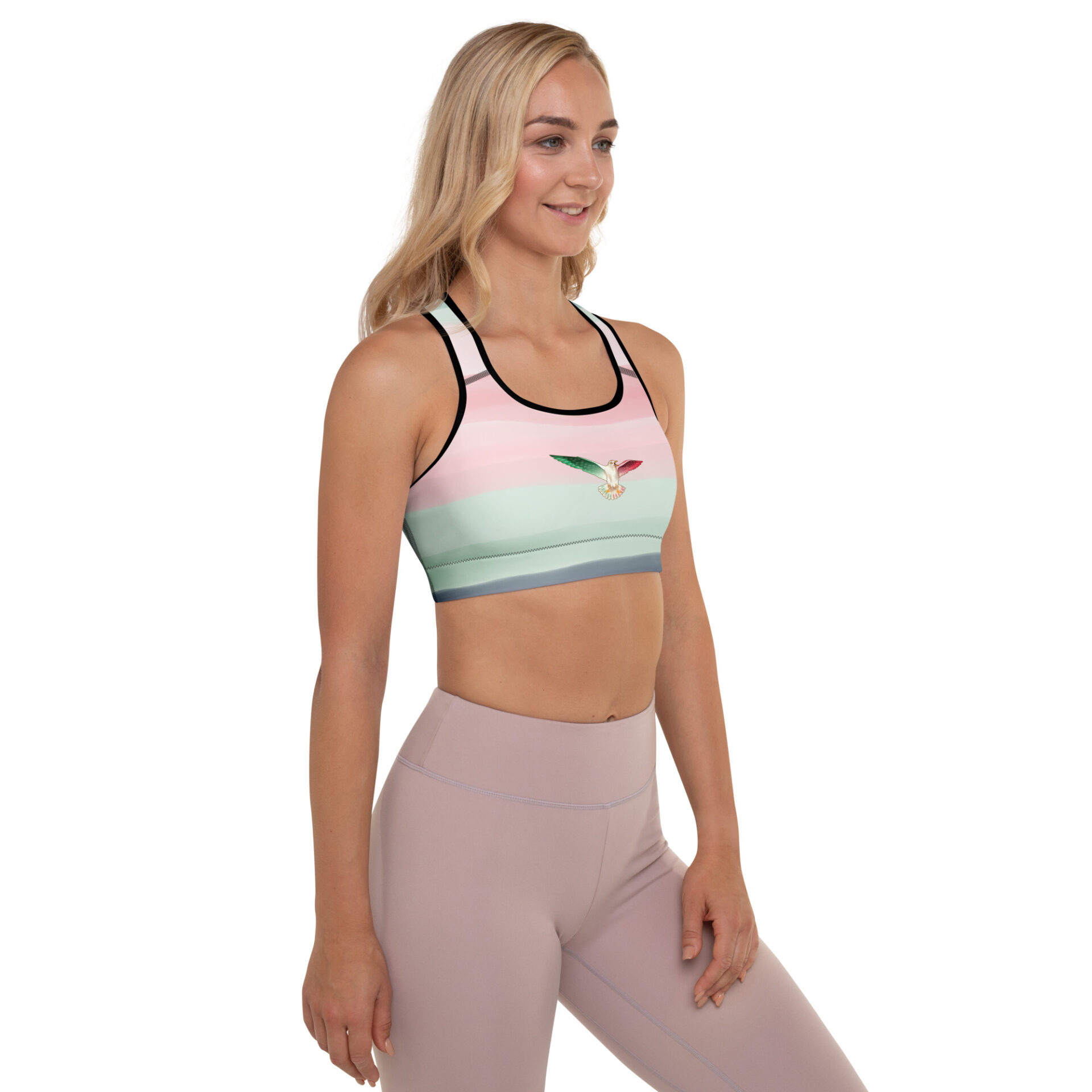 Designed Padded Sports Bra - Image 3