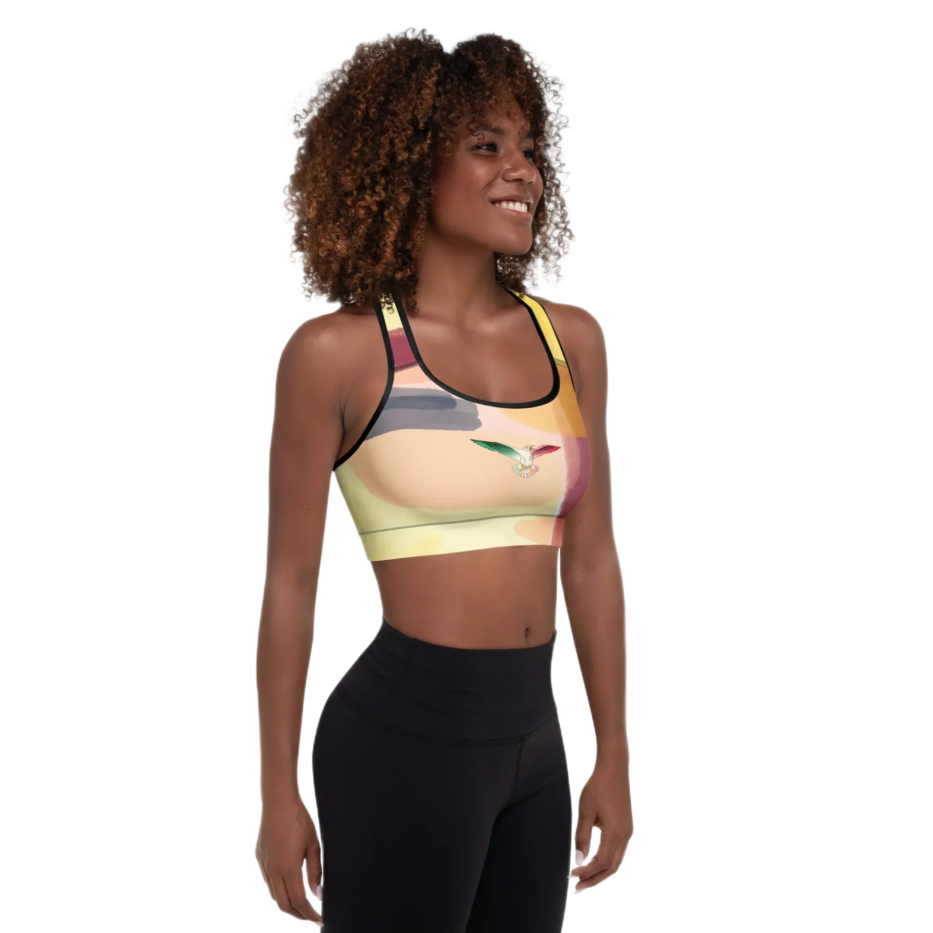 Designed Padded Sports Bra - Image 4