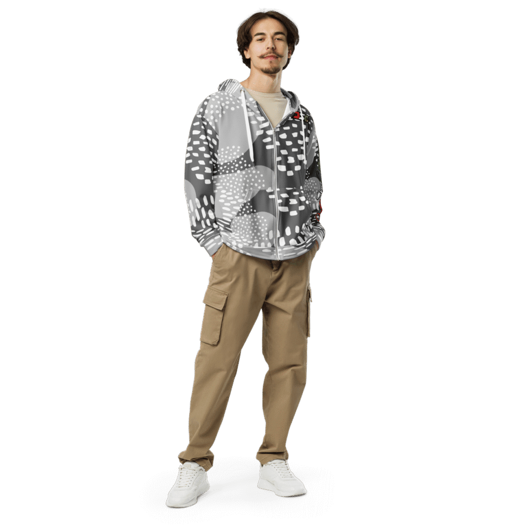 Designed Zip Hoodie