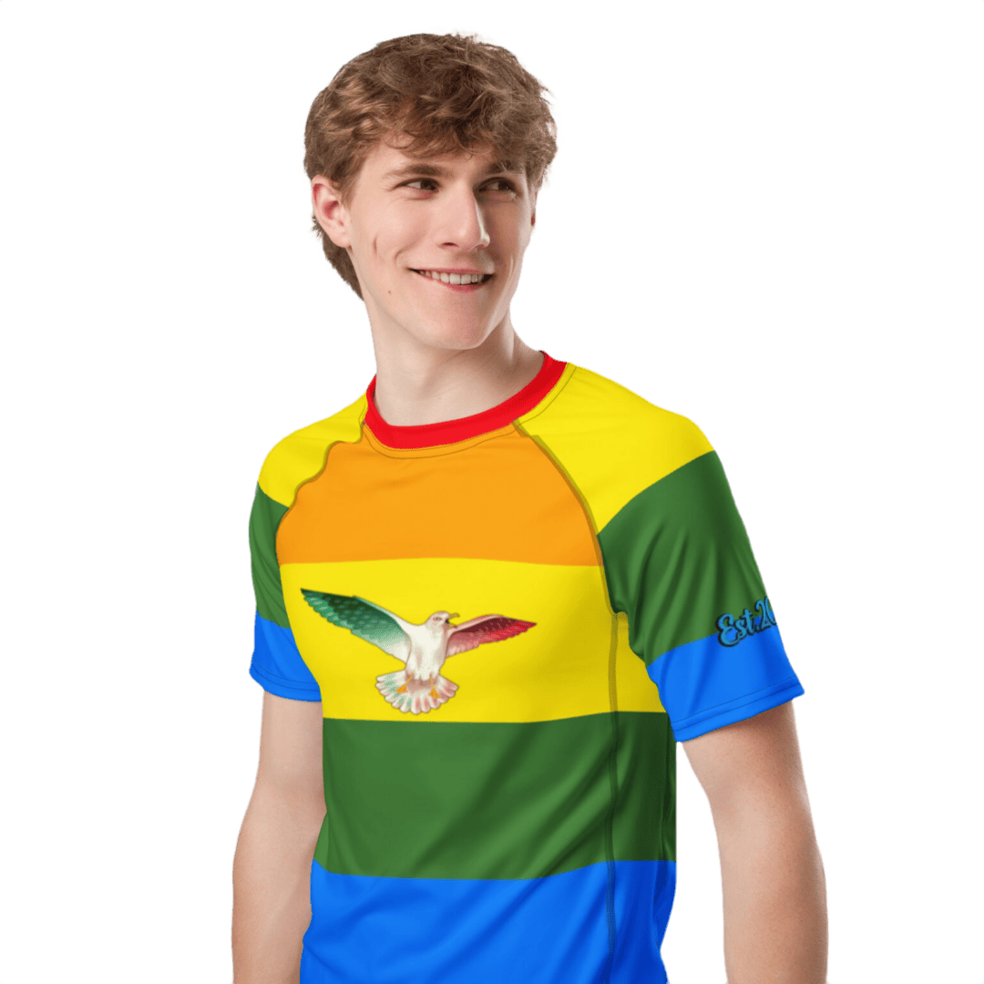 Designed Short Sleeve Rashguard - Image 3