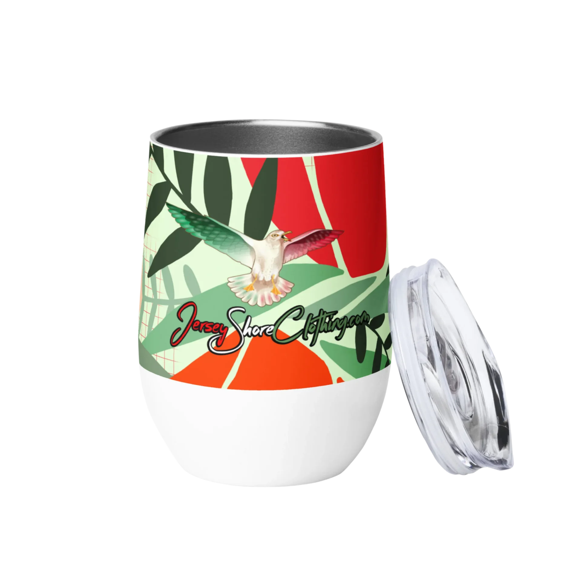 Jersey Shore hummingbird insulated stainless steel tumbler