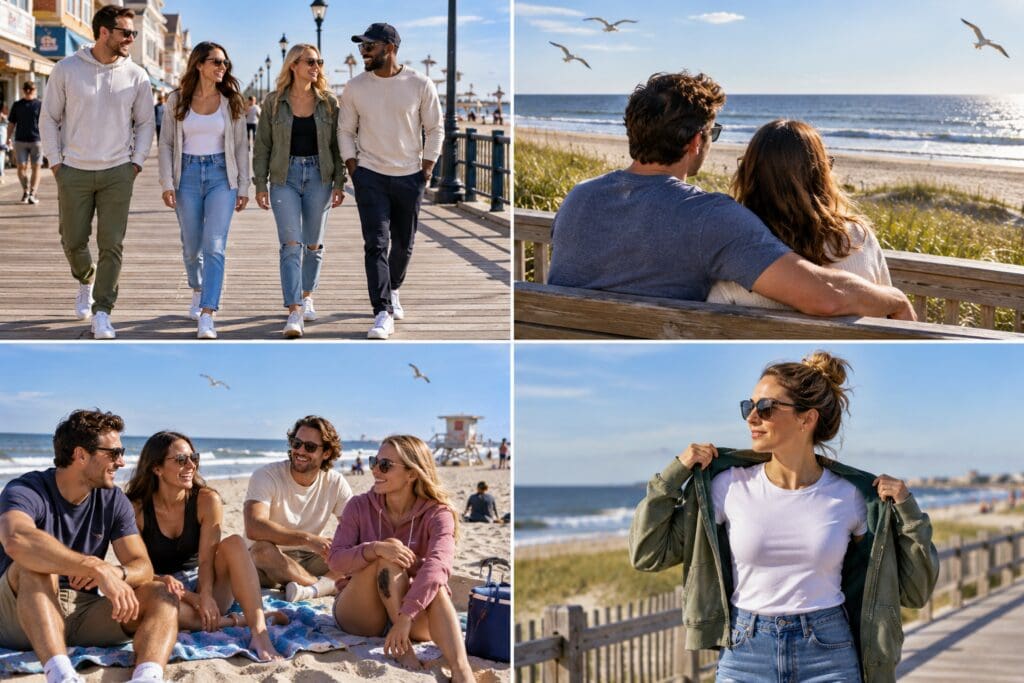 Jersey Shore fall fashion layering